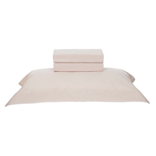 Jogo de Cama Queen Trussardi 200 Fios 100% Algodão Filetti Soft Rose