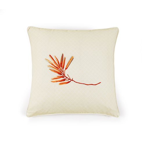 Almofada Trussardi 300 Fios Cetim 100% Algodão Egípcio Costa Dorata Flor