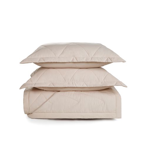 Colcha Casal Trussardi 2 Porta Travesseiros 200 Fios Percal Terenzi Soft Rose