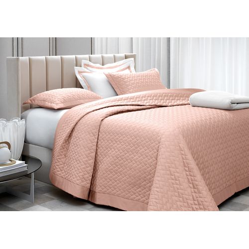 Colcha King Trussardi 2 Porta Travesseiros 300 Fios Cetim Spiazzo Nocciola