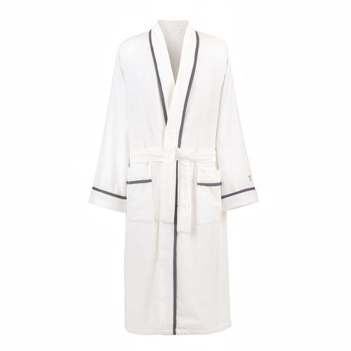 Roupão Trussardi 100% Algodão Masculino Domênico Branco
