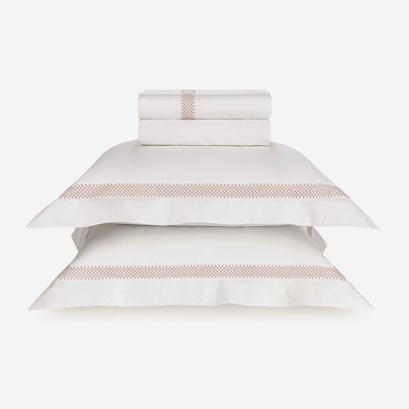 Jogo-de-Cama-Casal-Trussardi-300-Fios-Cetim-100--Algodao-Egipcio-Donati-Branco-Duna