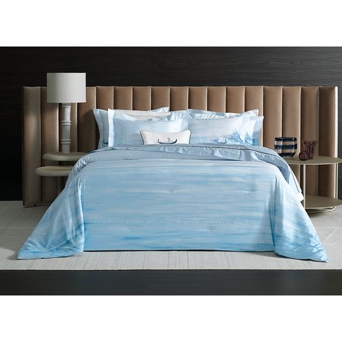 Colcha King Trussardi 2 Porta Travesseiros 300 Fios Cetim 100% Algodão Egípcio La Venezia