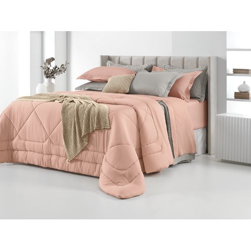 Jogo de Cama King Trussardi 300 Fios Cetim 100% Algodão Egípcio Galieno Rosa Perla