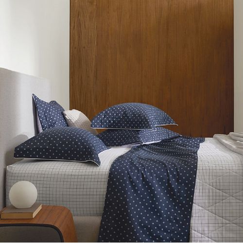 Colcha Queen Trussardi 2 Porta Travesseiros 200 Fios Cetim 100% Algodão San Montano