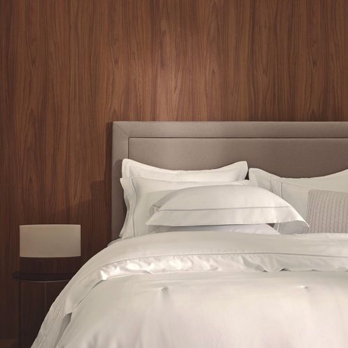Jogo de Cama Solteiro Trussardi 300 Fios Cetim 100% Algodão Egípcio Portello Branco/Branco