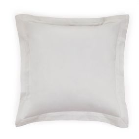 Almofada Trussardi 300 Fios Cetim 100% Algodão Egípcio Vercelli Branco/Branco 60cm x 60cm