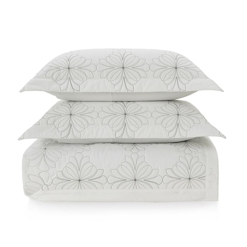 Colcha-Casal-Trussardi-2-Porta-Travesseiros-200-Fios-Percal-100--Algodao-Ravizza-Branco-Ardozi