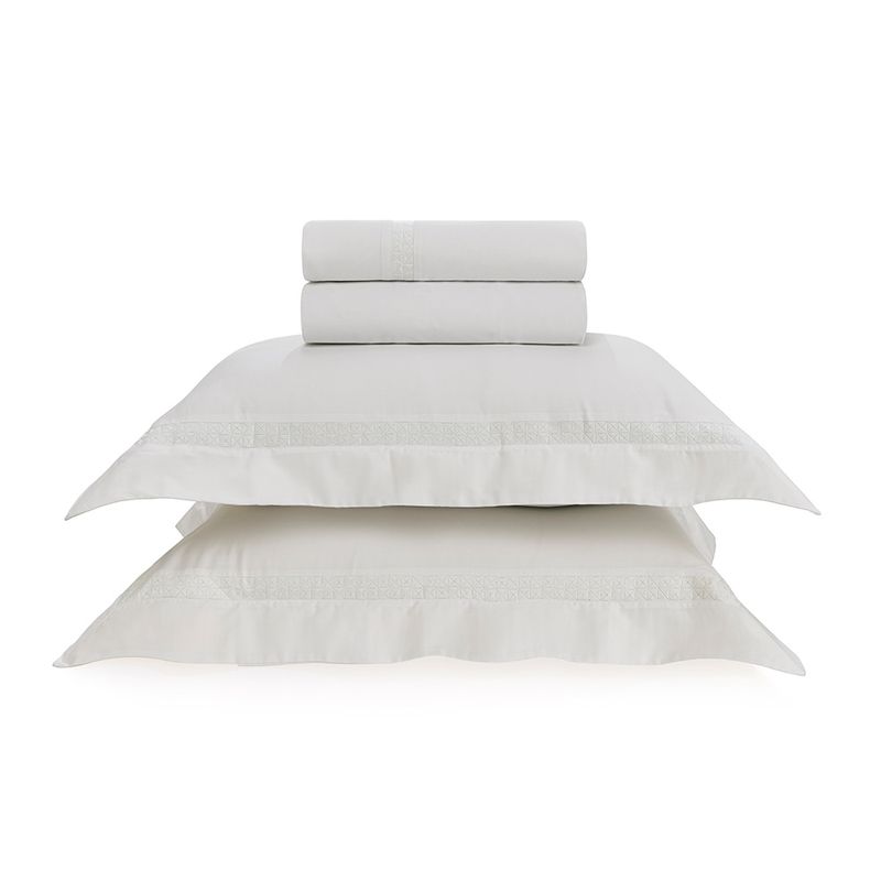 Jogo-de-Cama-Queen-Trussardi-300-Fios-Cetim-100--Algodao-Egipcio-Visconti-Branco-Branco