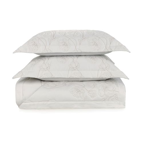 Colcha King Trussardi 2 Porta Travesseiros 300 Fios Cetim 100% Algodão Egípcio Brescia