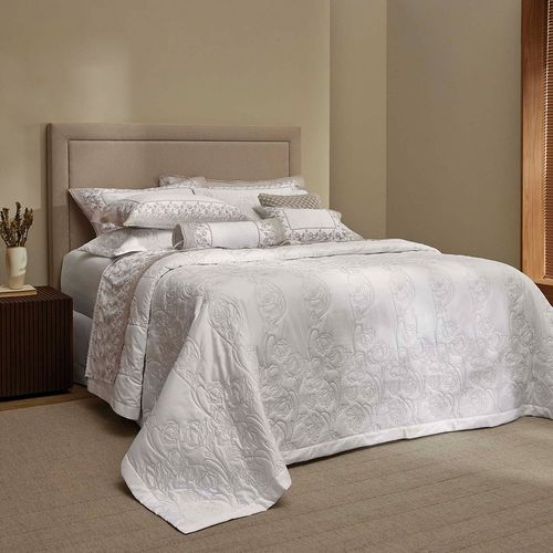 Colcha King Trussardi 2 Porta Travesseiros 300 Fios Cetim 100% Algodão Egípcio Brescia