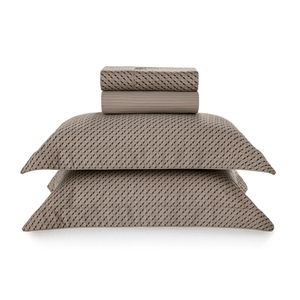 Jogo de Cama Queen Trussardi 300 Fios Cetim 100% Algodão Egípcio Bartolomeo