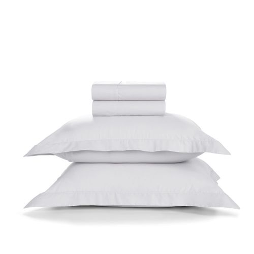 Jogo de Cama Casal Trussardi 200 Fios Percal 100% Algodão Piero Branco