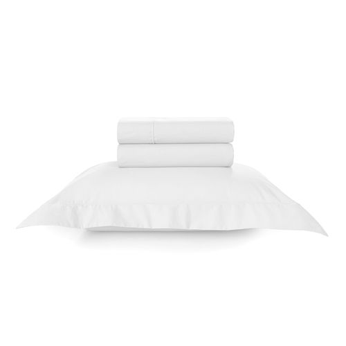 Jogo de Cama Solteiro Trussardi 200 Fios Percal 100% Algodão Piero Branco