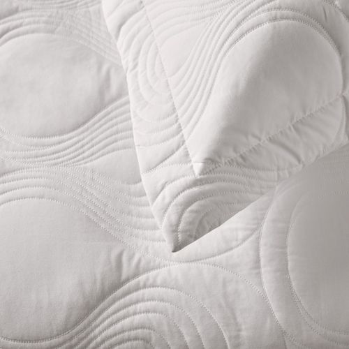 Colcha com Porta Travesseiros Casal 100% Algodão Sentiero Branco