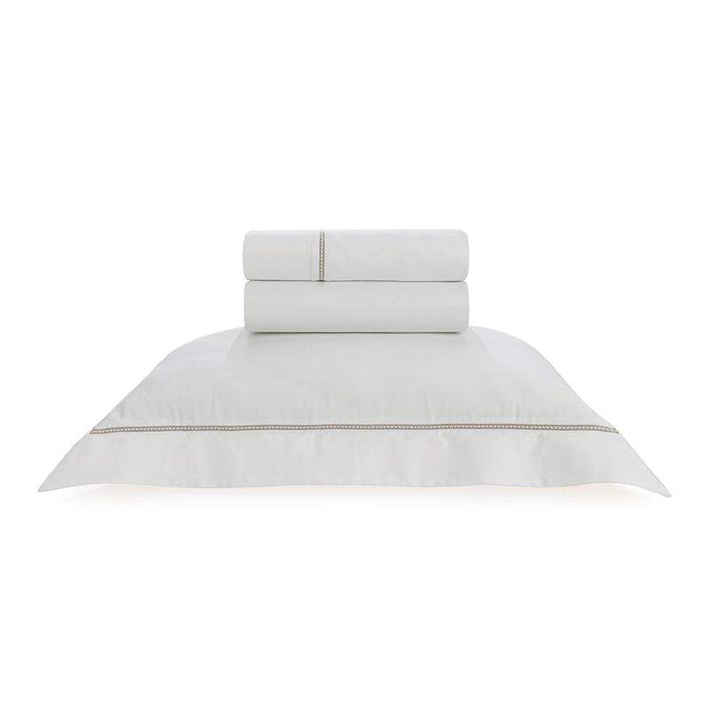 Jogo-de-Cama-Solteiro-300-fios-100--Algodao-Egipcio-Portello-Branco-Legno