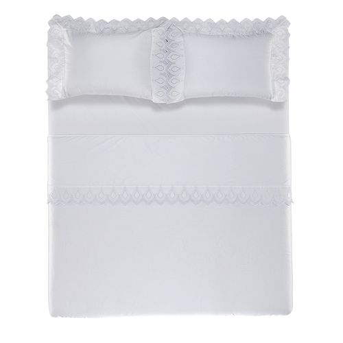 Jogo de Cama Queen 600 fios Riviera Branco