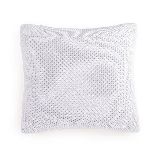 Almofada de Tricot Decorativa Vizzoni Branco 45cm x 45cm