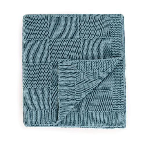 Manta Infantil Tricot 100% Algodão Piazze Aqua