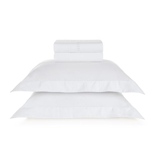 Jogo de Cama King 100% Algodao Egípcio Piera Branco