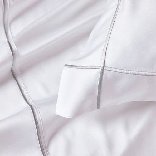 Jogo 2 Fronhas Padrão 100% Bambu Girelli Branco/Platino