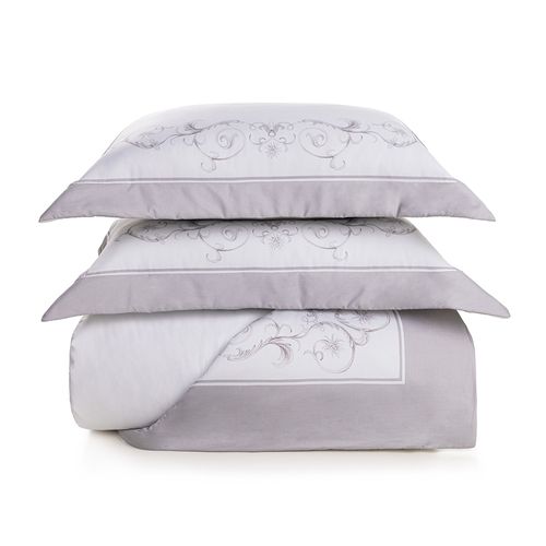 Colcha com Porta Travesseiros King 300 Fios 100% Algodão Salviati
