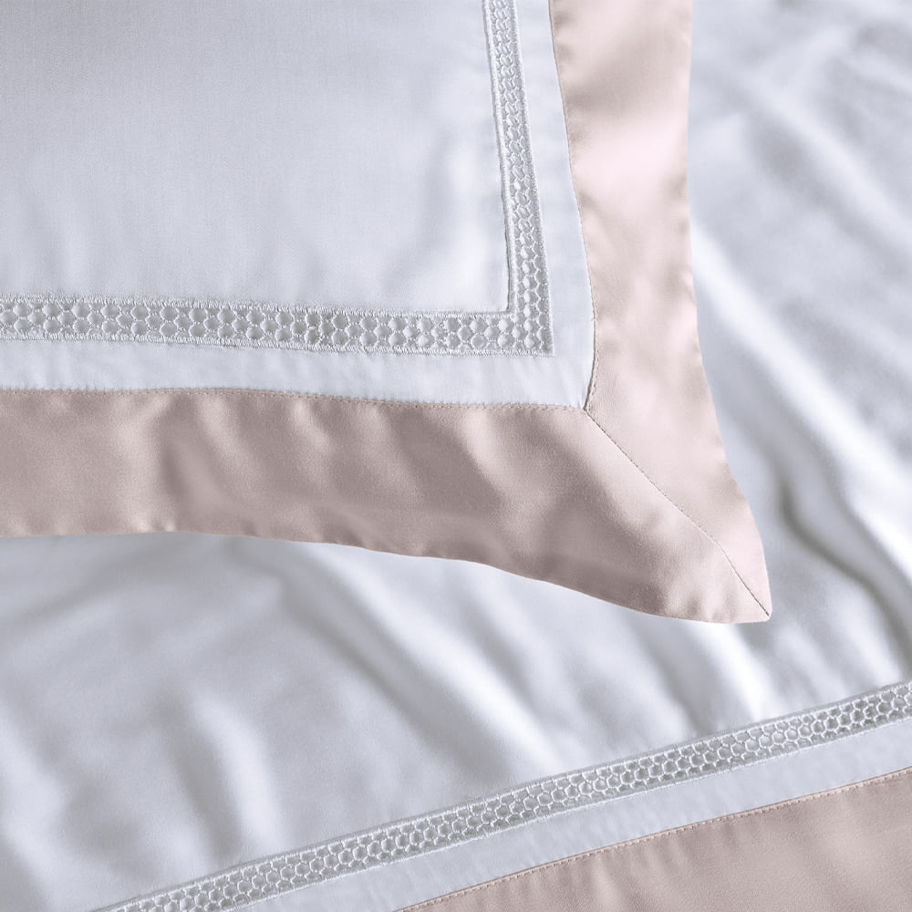 Kit Fronhas 300 Fios 100% Bambu Contessina Rose | Trussardi