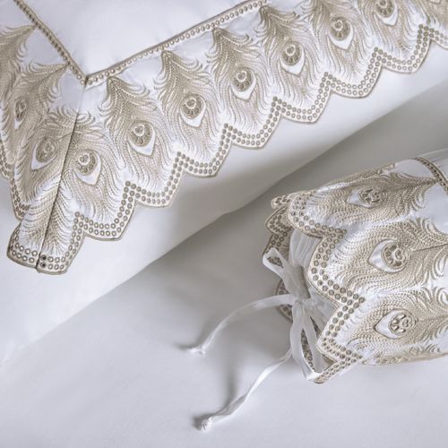 Almofada 600 Fios Algodão Egípcio Piume Legno 30cm x 40cm