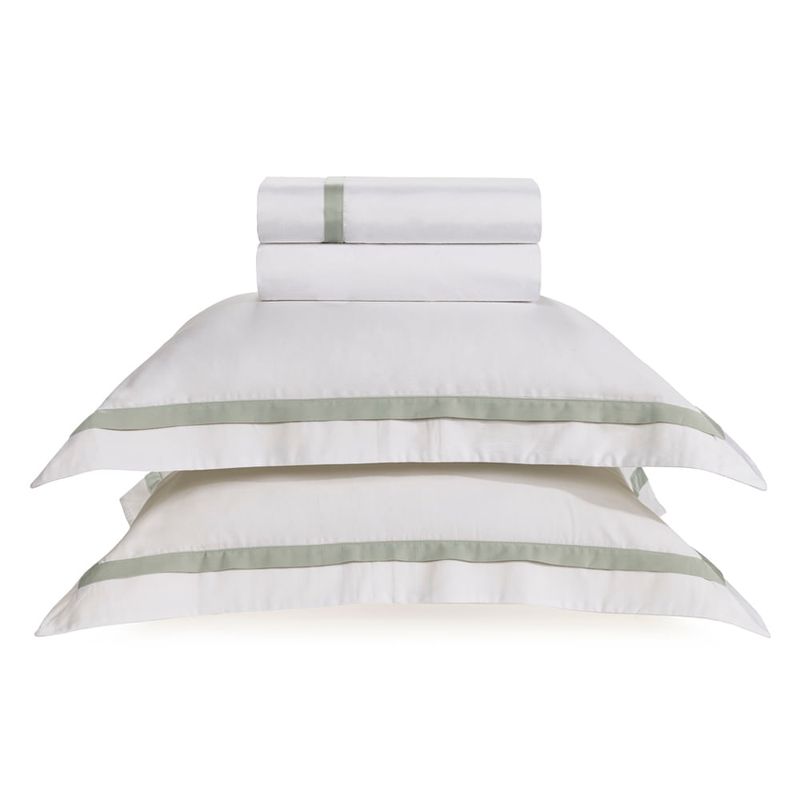 Jogo-de-Cama-Casal-300-fios-100--Algodao-Egipcio-Vercelli-Branco-Pistacchio