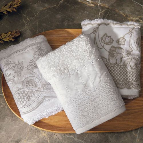 Toalha de Lavabo 100% Algodão Imperiale com Bordados Diversos