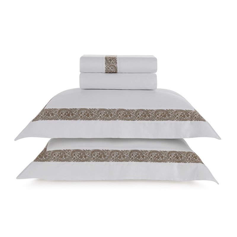 Jogo-de-Cama-Queen-300-Fios-Rosaria-Branco-Marrone
