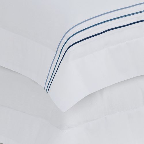 Jogo de Fronhas 200 Fios Menfi Branco/Azul