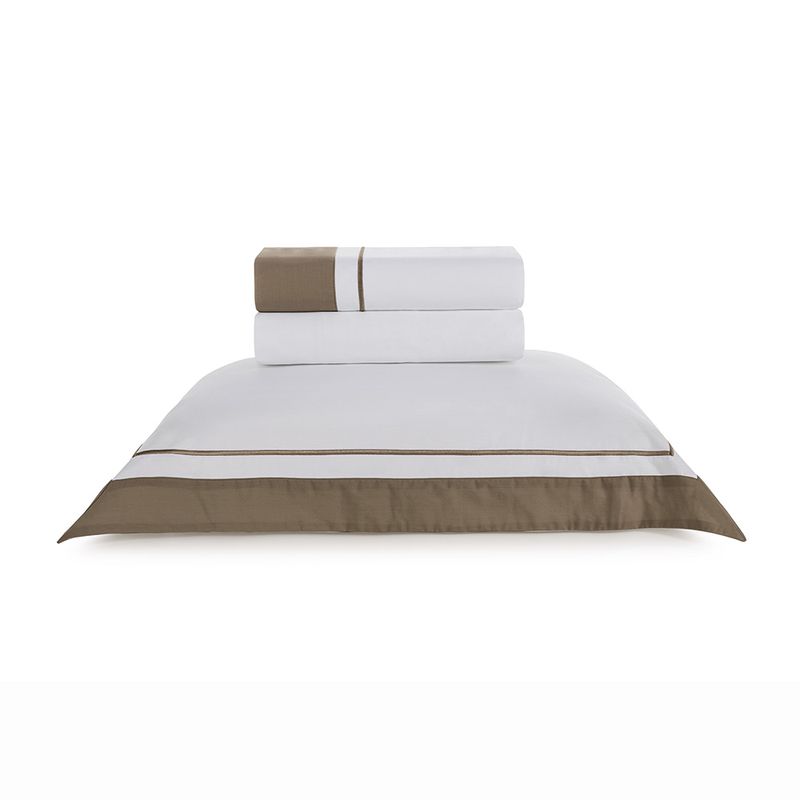 Jogo-de-Cama-Solteiro-200-Fios-Fiesole-Branco-Marrone