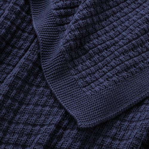 Manta Tricot 100% Algodão Pantelleria Azul