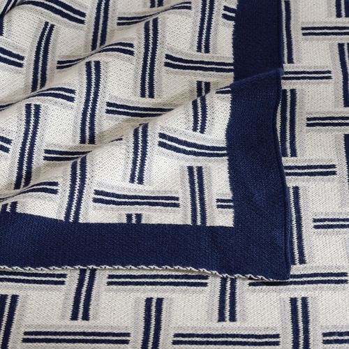 Peseira Tricot 100% Algodão Canti Azul