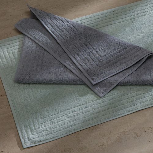 Toalha de Piso 100% Algodão Linee Azul Mare