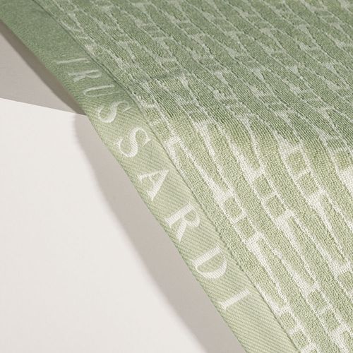 Toalha de Praia Trussardi + Lenny Niemeyer Tramas Bege Claro/Verde