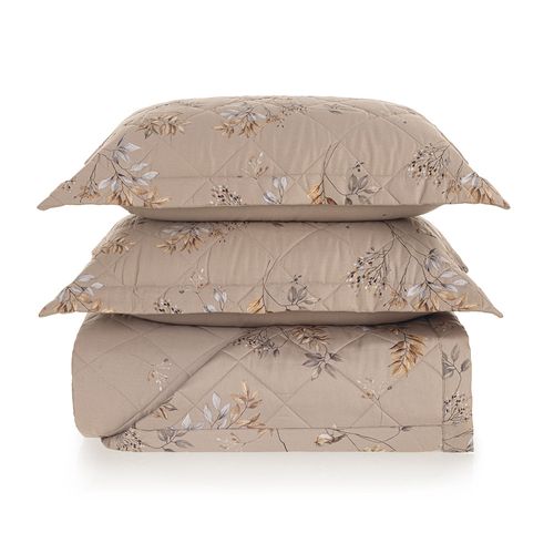 Jogo de colcha Queen 200 fios Cetim Aloro