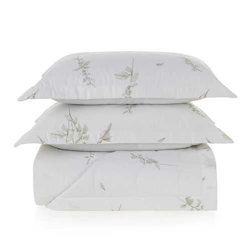 Jogo de colcha King 200 fios Cetim Saboia