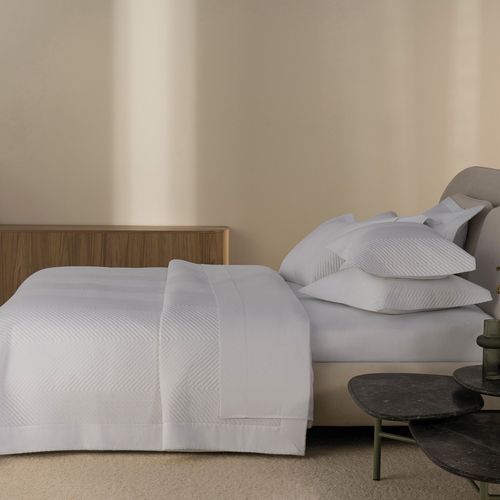 Jogo de colcha Casal 300 fios Cetim Apolo Branco