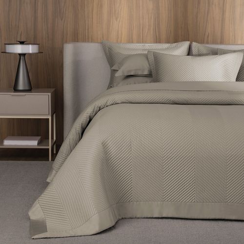 Jogo de colcha Queen 300 fios Cetim Apolo Marmo