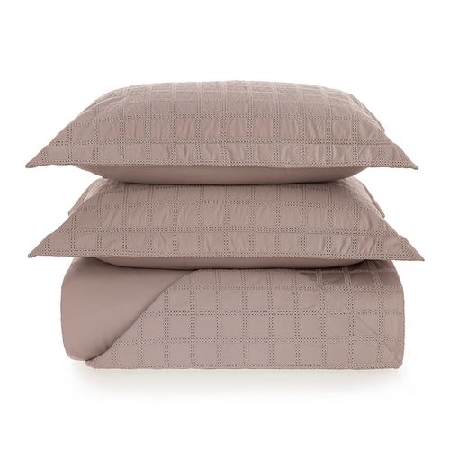 Jogo de colcha Casal 300 fios Cetim Gaia Nocciola